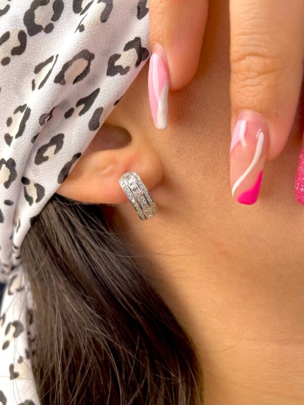 گوشواره حلقه ای ایتالیایی کد : 1204