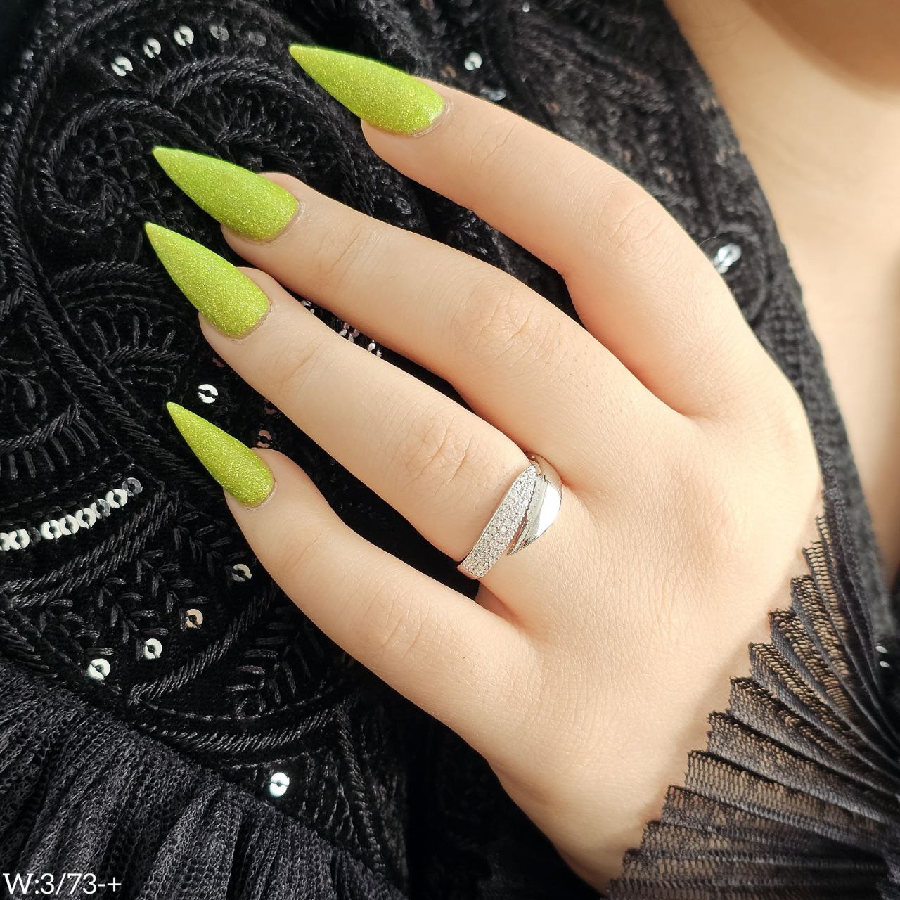 انگشتر نقره زنانه دلاوین کد:14982